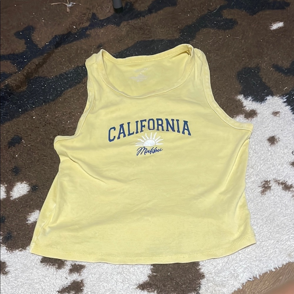 Society Yellow California Tank Top